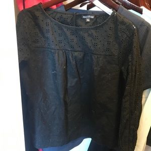 J. Crew black cotton top